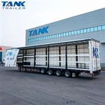 4축 커튼 사이드 세미 트레일러